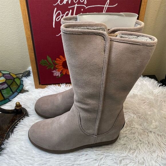 Skechers Women's Plus 3 Pulley Mid-Calf Boots Dark Taupe Size 8 - Picture 3 of 11